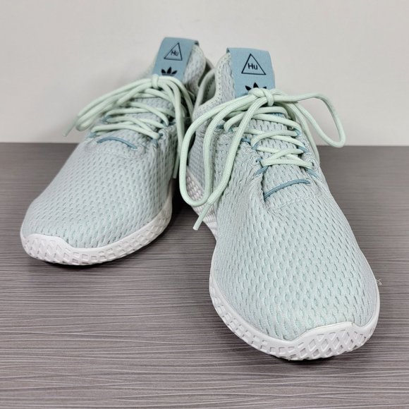 adidas Pharrell Williams HU NMD Youth Sneaker, Linen Green, Big Kid Size 7 /40 - Picture 4 of 10